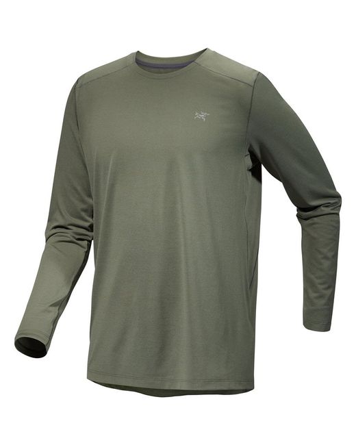 Arc'teryx Green Cormac Crew Long Sleeve Shirt T-shirt Cormac Crew Long Sleeve Shirt T-shirt for men