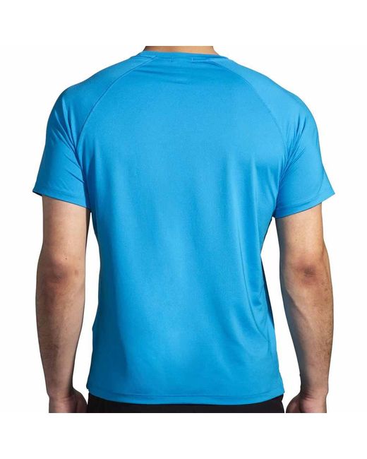 Brooks Blue Atmosphere Short Sleeve T-shirt Atmosphere Short Sleeve T-shirt for men