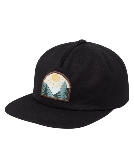 Tentree Black Scenic Snapback Hat Scenic Snapback Hat for men