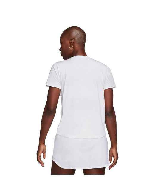 Nike White One Classic Dri-fit Short Sleeve One Classic Dri-fit Short Sleeve