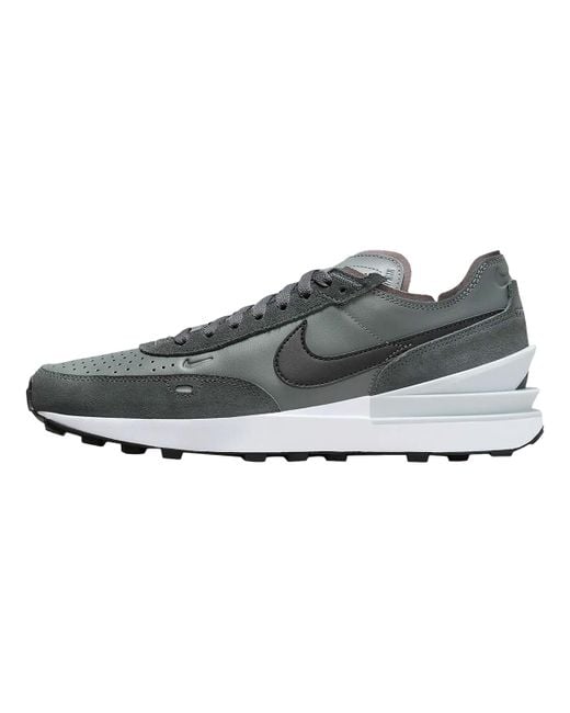 Nike Gray Waffle One Leather Shoes Waffle One Leather Shoes for men
