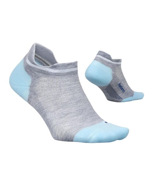 FEETURES SOCKS Blue Elite Max Cushion No Show Socks