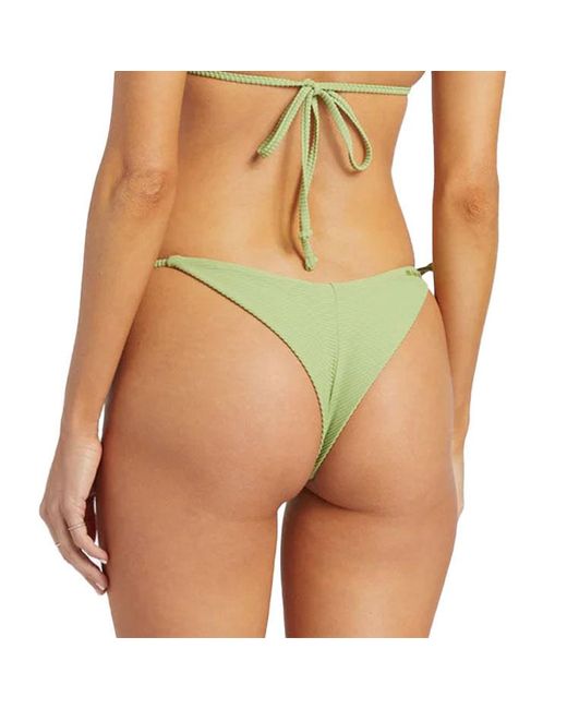 Billabong Green Wo Tanlines Tie Side Tanga Bikini Bottoms Wo Tanlines Tie Side Tanga Bikini Bottoms
