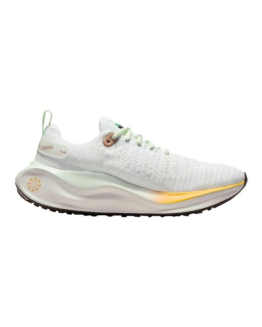Nike White Reactx Infinity Run 4 Shoes