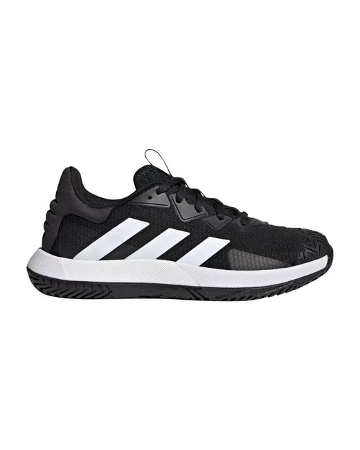 Adidas Black Solematch Control Tennis Shoes Solematch Control Tennis Shoes for men
