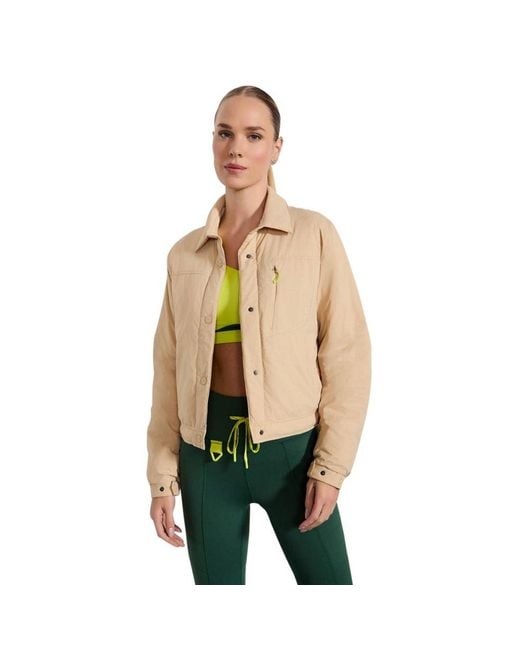 Mpg Green Captivate Cropped Insulated Shirt Jacket Captivate Cropped Insulated Shirt Jacket
