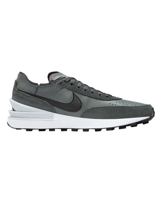 Nike Gray Waffle One Leather Shoes Waffle One Leather Shoes for men