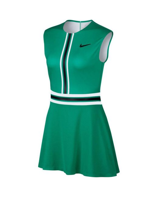 Nike Green Court Dri-fit Tennis Dress