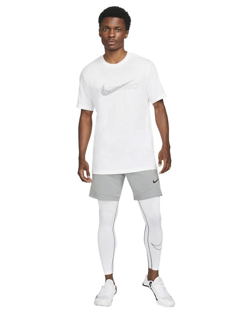 Nike White Pro Dri-fit Tight Pro Dri-fit Tight for men