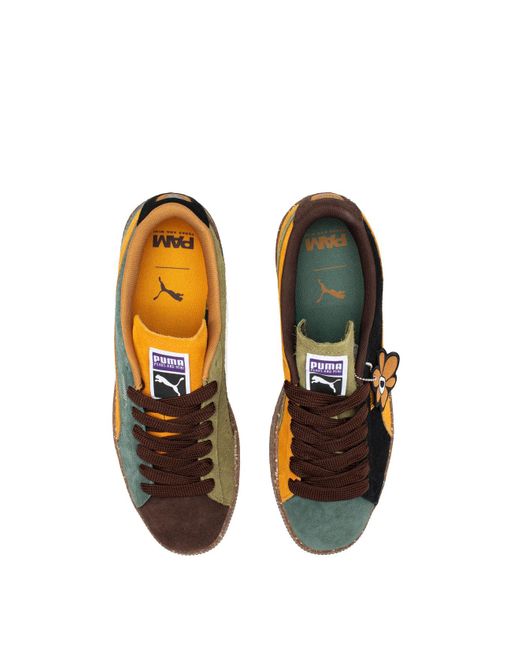 suede vtg blocked trainers