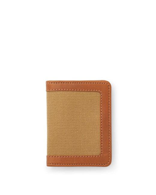 Filson Brown Outfitter Leather Card Wallet