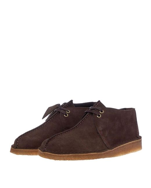 clarks desert trek dark brown suede