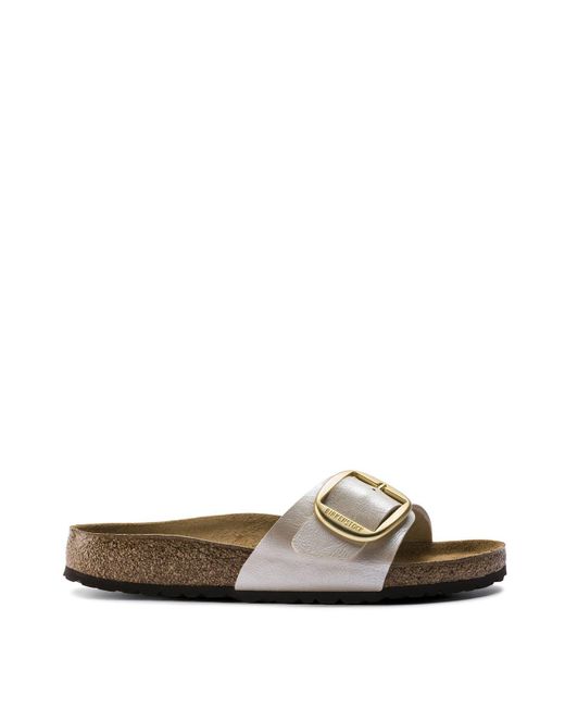 birkenstock big buckle graceful pearl white
