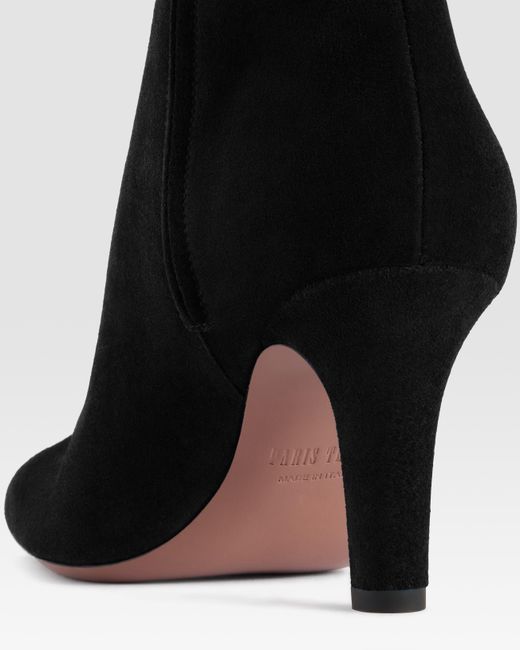 Paris Texas Black Suede Ankle Boot