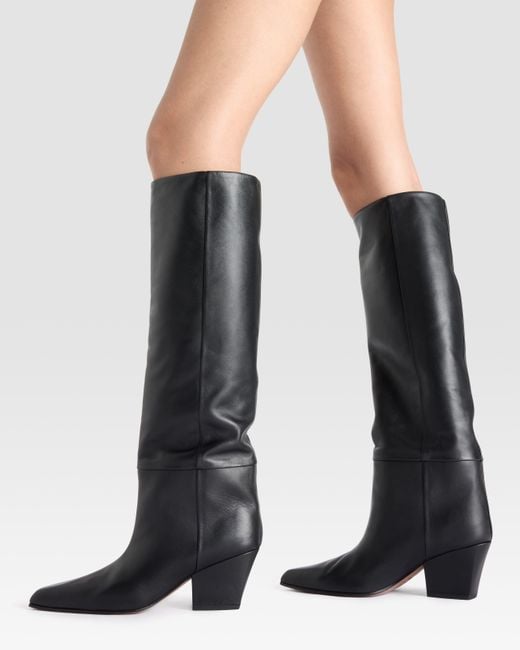 Paris Texas Black Leather Boot
