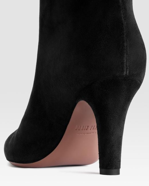 Paris Texas Black Suede Ankle Boot