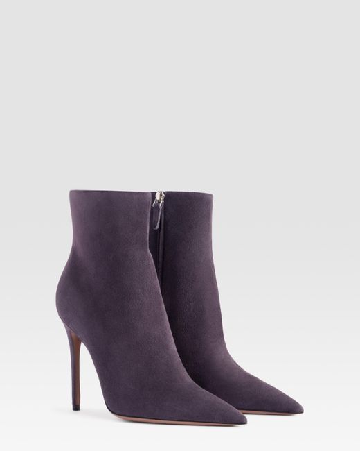 Paris Texas Purple Suede Ankle Boot