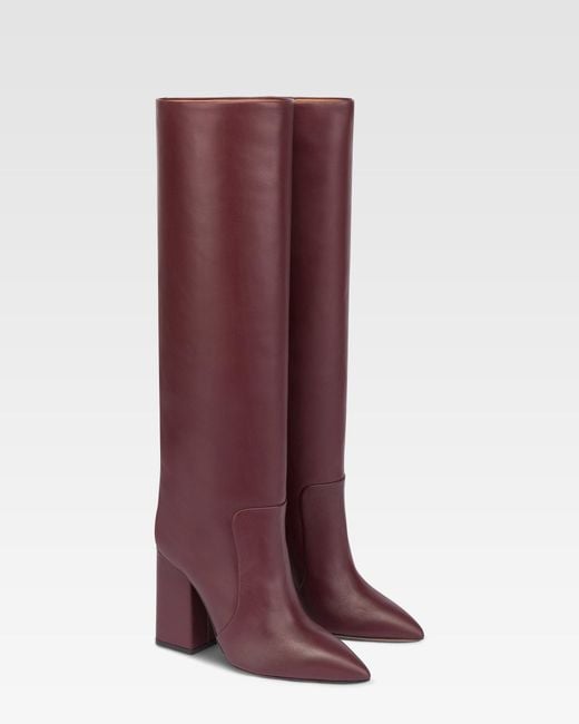 Paris Texas Purple Knee-High Boots