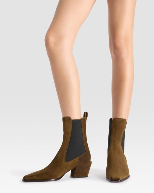 Paris Texas White Suede Ankle Boot