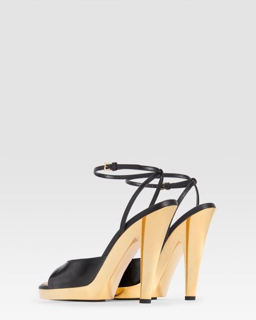 Paris Texas White Patent Calf Leather Sandal