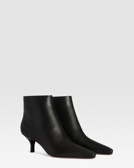 Paris Texas Black Leather Ankle Boot