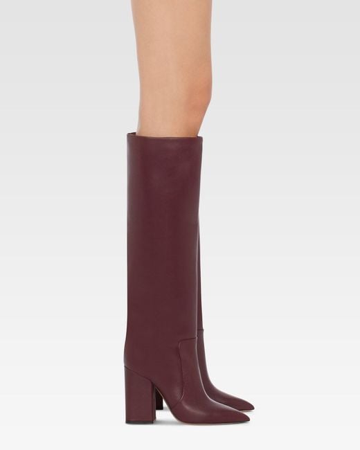 Paris Texas Purple Knee-High Boots