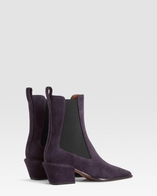 Paris Texas Blue Suede Ankle Boot