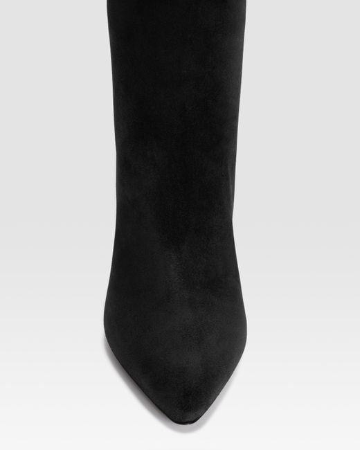 Paris Texas Black Suede Ankle Boot
