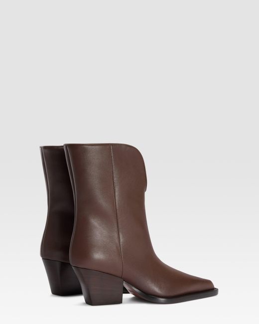 Paris Texas Brown Leather Ankle Boot