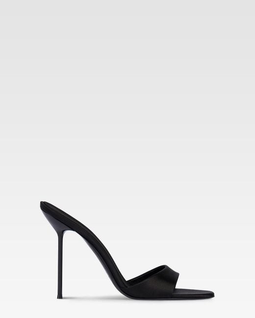Paris Texas White Satin Mule