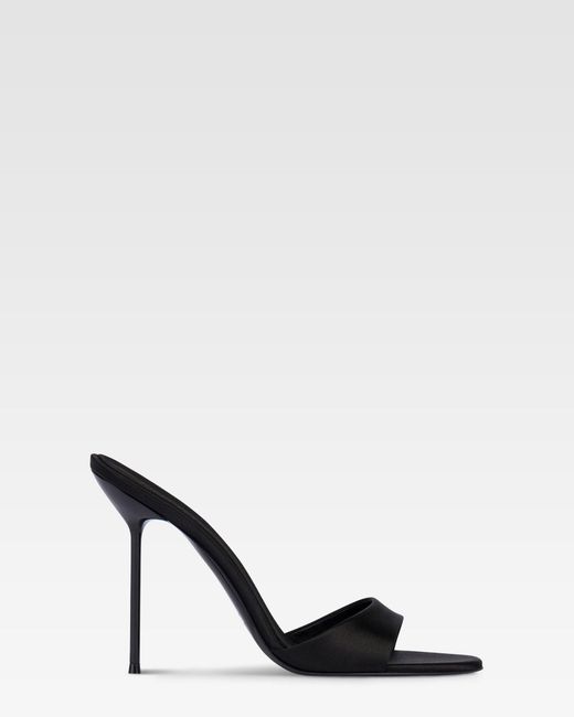 Paris Texas White Satin Mule