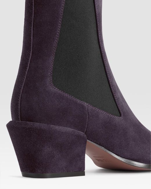 Paris Texas Blue Suede Ankle Boot