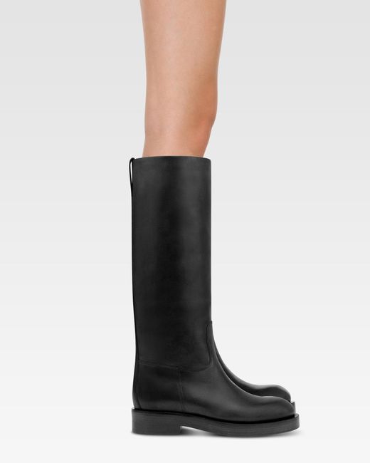Paris Texas Black Leather Boot