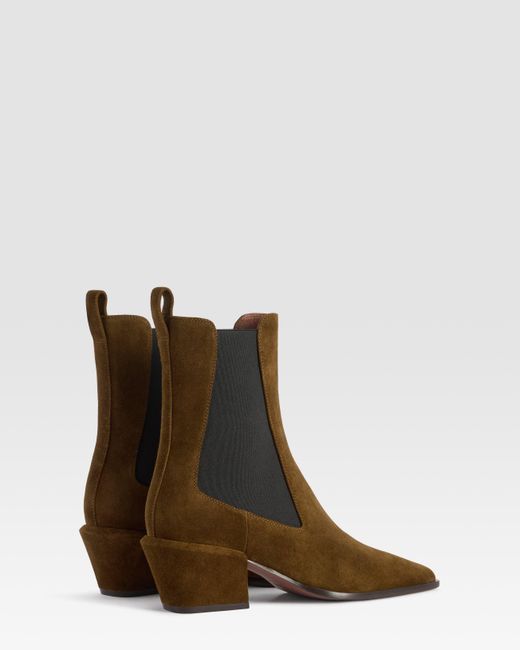 Paris Texas White Suede Ankle Boot