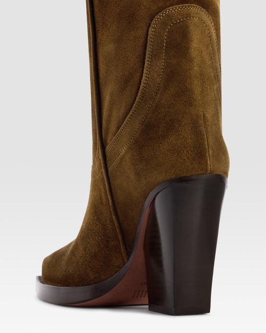 Paris Texas Brown Suede Western Boot