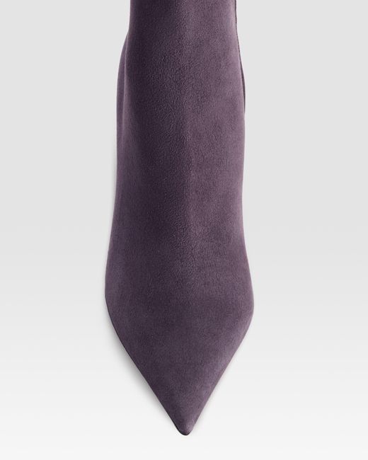 Paris Texas Purple Suede Ankle Boot