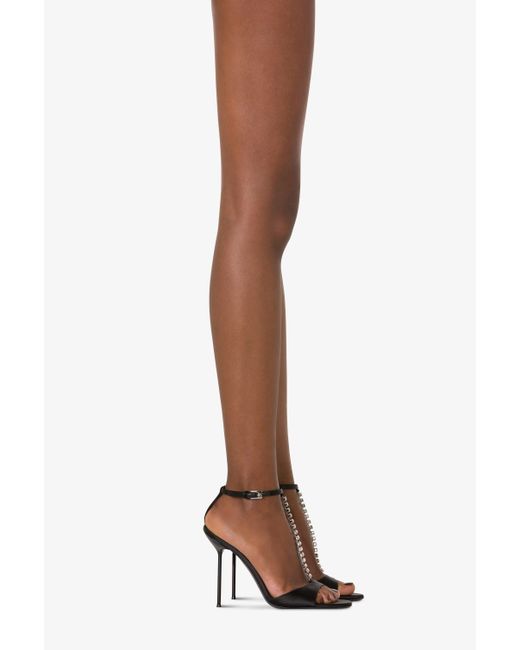 Paris Texas White T-Strap Sandals