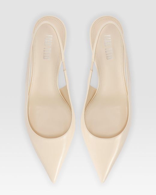 Paris Texas Natural Patent Leather Slingback