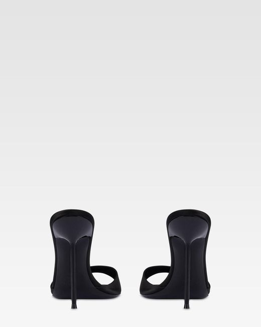 Paris Texas White Satin Mule