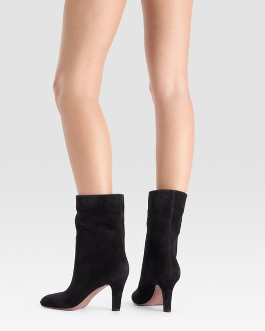 Paris Texas Black Suede Ankle Boot