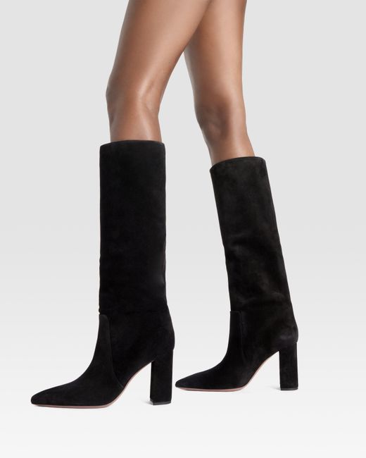 Paris Texas Black Suede Boot