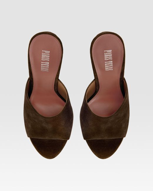 Paris Texas Brown Suede Mule