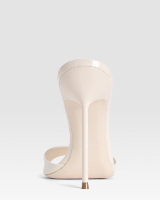 Paris Texas White Patent Leather Mule