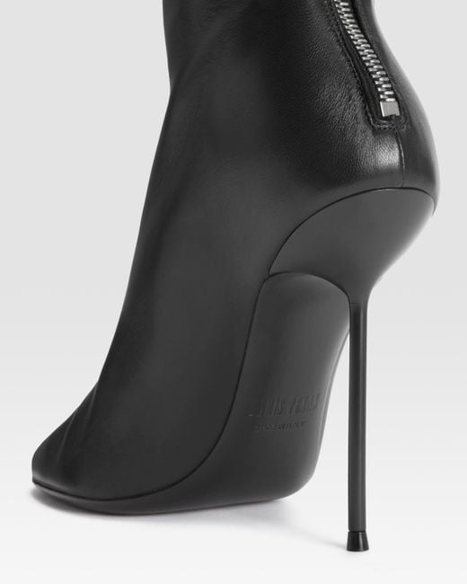 Paris Texas Black Nappa Ankle Boot