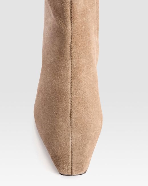 Paris Texas Natural Suede Boot