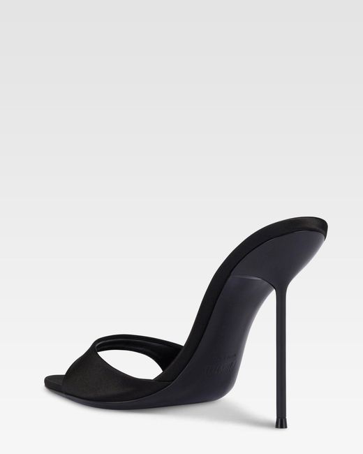 Paris Texas White Satin Mule