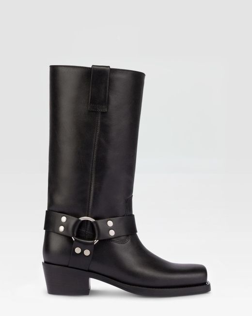 Paris Texas Black Leather Boot