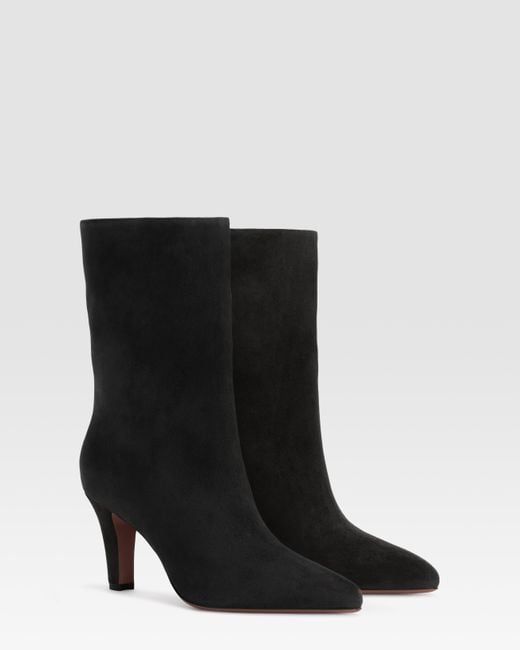Paris Texas Black Suede Ankle Boot