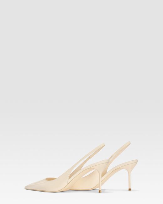 Paris Texas Natural Patent Leather Slingback
