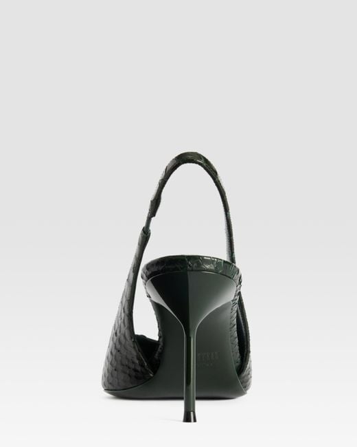 Paris Texas Multicolor Python-Print Leather Slingback